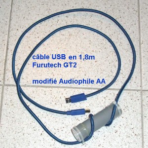 Câble USB Furutech GT2 modifié AA